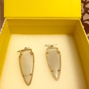 Skylar grey earrings ( slate)